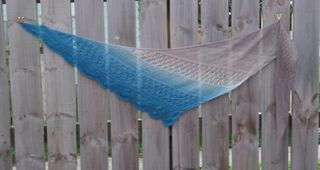 A day at the beach Triangle Shawl