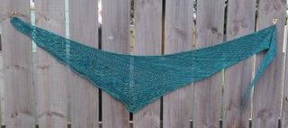 100 gm a day at the beach triangle shawl