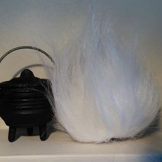 White Faux Fur pompom
