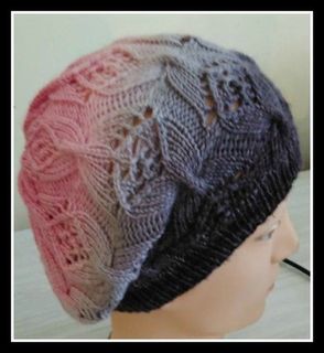 Butterfly bows Beret PDF Knitting Pattern  pdf download