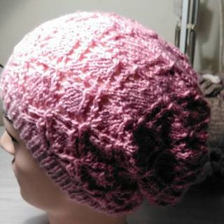Amelia Rose Hat / Beret PDF Knitting Pattern