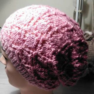 Amelia Rose Hat / Beret PDF Knitting Pattern  pdf download