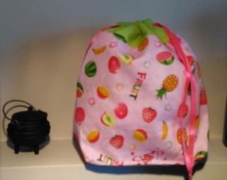 pink fruits green trim