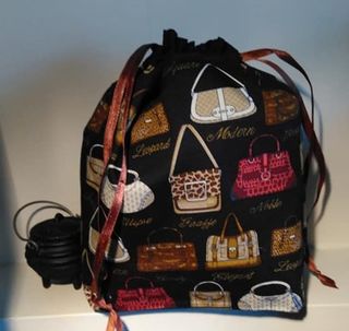 navy handbag