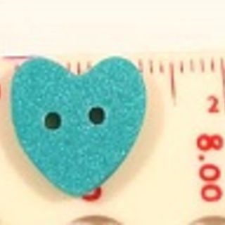 12mm turq heart 323